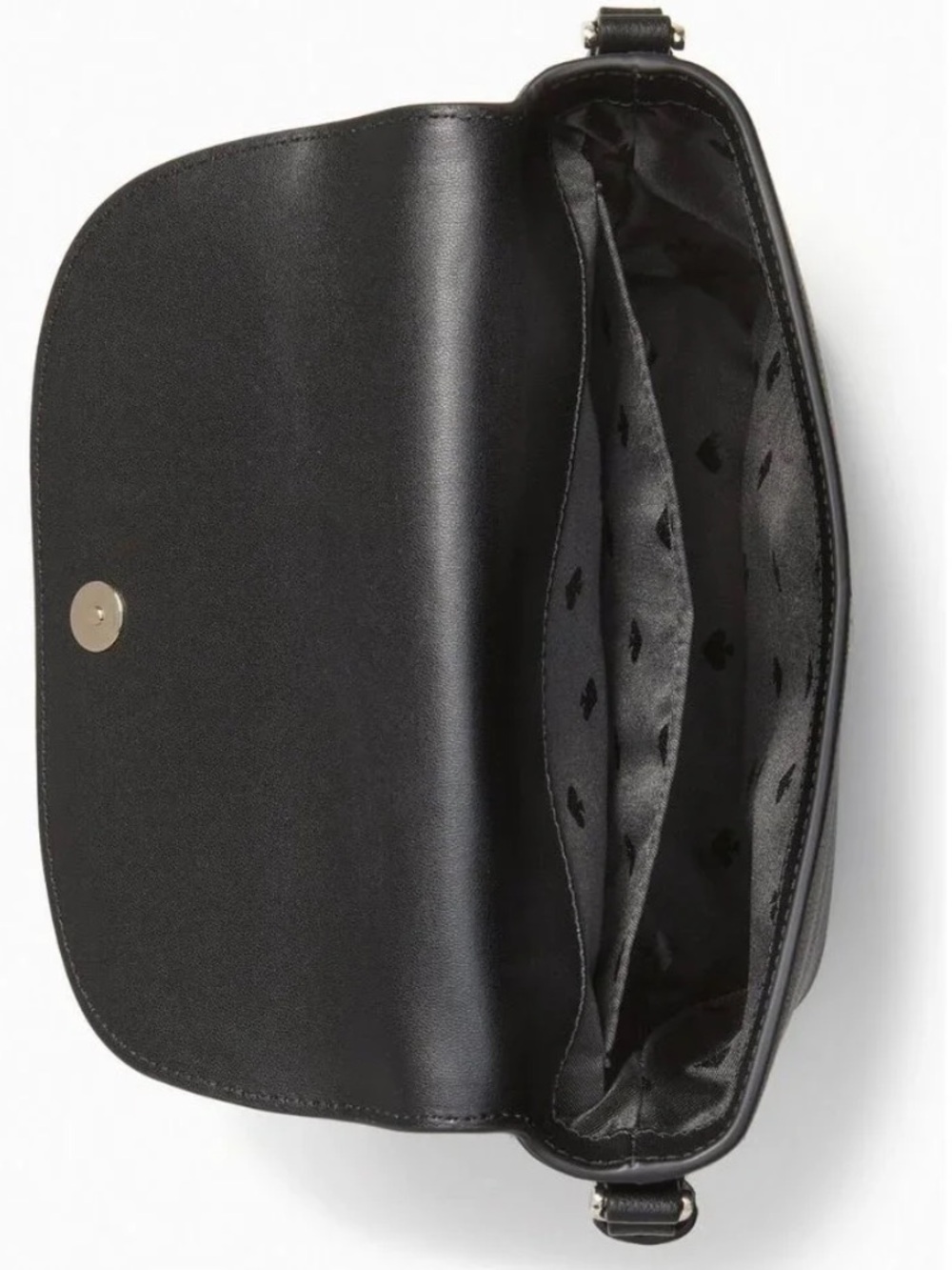 Kate Spade Emmie Flap Crossbody Black Pebbled Leather Retail $299 - Picture 3 of 16